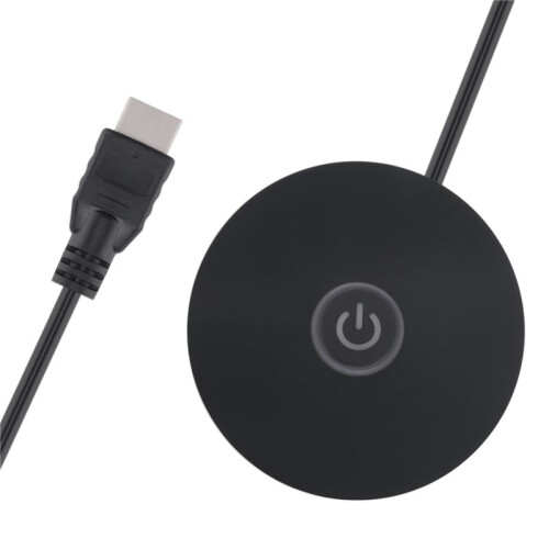 Computer  RGB Lighting Effect External Host Power  Button,Suitable for Internet Cafes,Homes,Offices (Black)