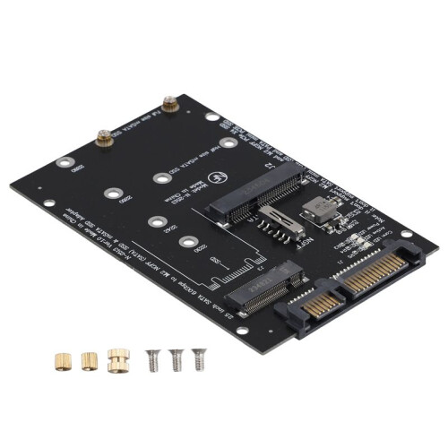 M.2 NGFF MSATA SSD para 2,5 Polegadas  3.0 Adaptador 2 em 1 Placa Conversora para PC Laptop 1