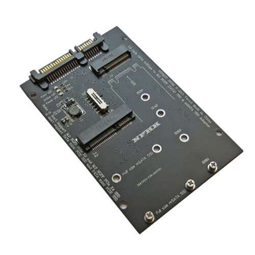 M.2 NGFF MSATA SSD para 2,5 Polegadas  6.0Gbps 2 em 1 Adaptador Adaptador Suporte para PC Laptop Diagrama de Disco RíGido