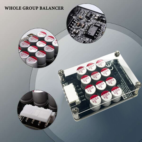 4S 5A Cluster Equalizer Active BMS Board Lithium Battery Lifepo4 Battery Equalizer Capacitor (with Case+Terminal Wire) 1