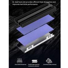 M.2 SSD NVMe Koellichaam M2 2280 Solid State Harde Schijf Aluminium Koellichaam Pakking voor M.2 2230 2280 NGFF NVME SSD