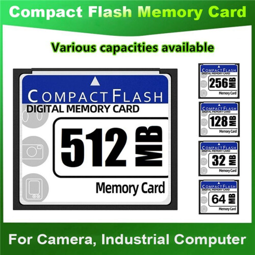 2X 256MB Compact Flash Memory Card for Camera, Advertising Machine, Industrial Computer Card 1