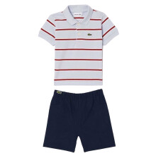 Lacoste Baby Stripe Organic Cotton Top & Bottom Set