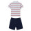 Lacoste Lacoste Baby Stripe Organic Cotton Top & Bottom Set 2