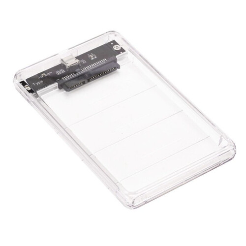 3X Gabinete de HDD USB3.0/Type-C de 2,5 Polegadas Caso de Disco Rígido SSD SATA3 para USB 3.0 Caixa de HDD Transparente USB C HDD Case 5 Gbps