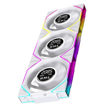 3 Stuks 120 mm Behuizingsventilator, Digitale Displaycomputerkoeling, ARGB CPU-Koeler met Oneindig Spiegelend Schermontwerp, 600-2100 Tpm D