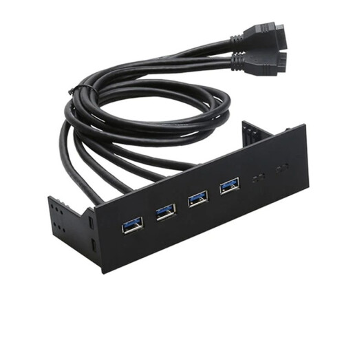 5.25In Front Panel Hub 4port PCI-E to USB3.0 Conversion Computer Expansion Board OpticalDrive for Computer Plug and