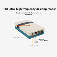 Leitor RFID UHF ISO18000-6C, Leitor de Etiquetas Passivas RFID de 2 M, 860 MHz e 960 MHz, Leitor de Etiquetas RFID UHF TCP/IP RS485