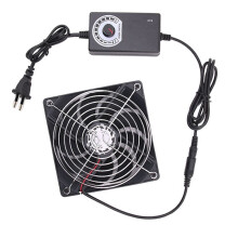 High Speed Axial Muffin Fan,Variable Speed Axial Muffin PC Fan with Controller for DIY Cooling Ventilation Exhaust EU