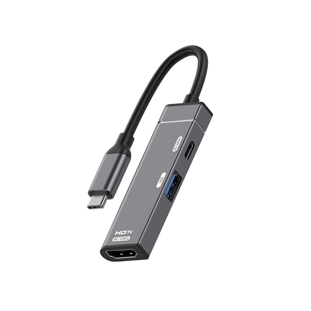 Type-C Hub Docking Station 4K@120Hz -Compatible Converter Type-C To Hdtv Usb-A Pd100w Hub Usb C Splitter For Pc 4711695877858