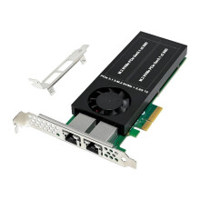 PCIe 3.0 X8X16-Erweiterungskarte, 2 X M.2 M Key NVMe SSD, NVME-Erweiterungskarte 1226+ASM2812, Dual 2,5G Kupferanschluss 2N2T