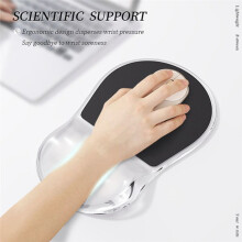 Almohadilla de Gel para Ratón, Almohadilla Ergonómica para Muñeca, Soporte para Computadora, Almohadilla de Silicona Suave y Antideslizante.
