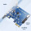 Tarjeta Adaptadora PCI-e 1 X A 20 Pines + Tipo-e de 5 Gbps USB 3.2 GEN1 para Windows 7/8/10/11 5
