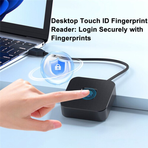 Hello Biometric Fingerprint Anmelden Sperrbildschirm USB Reader Scanner Modul Gerät Hello Fingerprint Reader Schwarz 2