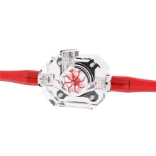 Débitmètre de Refroidissement à Eau pour PC, Acrylique + Turbine, Armure Métallique en Aluminium, Filetage G1/4 Pouces, Rouge LSJ-JX1