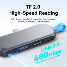 Ventions 4 in 1 Portable USB 3.2 Gen2 4K 60Hz -Compatible HUB PD 100W Charging Adapter Docking Station