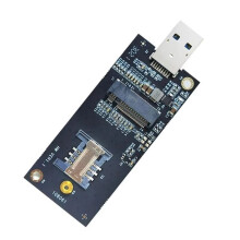 NGFF Key-B auf USB 3.0 Adapterkarte mit SIM-Steckplatz WWAN-Modul auf USB mit Antenne Unterstützt 3G/4G/5G Netzwerkkarte