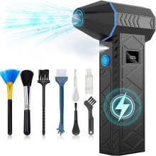 10000mAh Compressed Air Duster, 18000RPM Electric Air Duster with Display Screen and Light, Suitable for Keyboards, Cars
