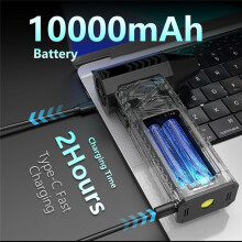 10000 MAh Druckluft-Staubwedel, 18000 U/Min Elektrischer Druckluft-Staubwedel mit Display und Licht, Geeignet für Tastaturen, Autos