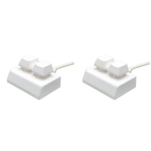 2X 2 Tasten Makro-Programmiertastatur RGB--Tastatur Gaming Drawing Rot Custom Keyboard OSU Gaming Keypad, White