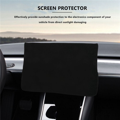 2X Screen Protection Cover, Center Console Display Sleeve Protector for  Model 3 Sunshade and Screen Protection 2