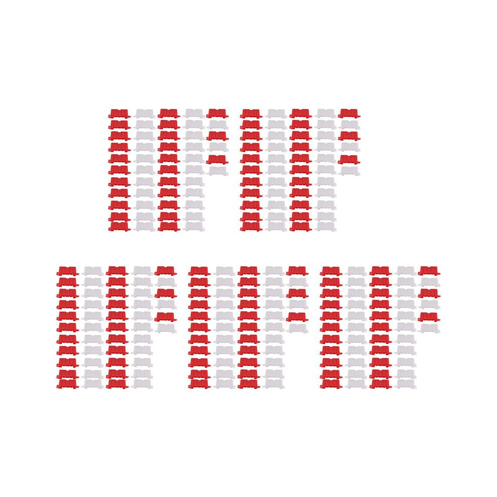 250Pcs Rc Car Drift Racing Track Road Barrier Traffic Fence For 1/16 1/18 1/28 Rc Truck Hsp Hpi Diy Parts Red/White 6032079699537
