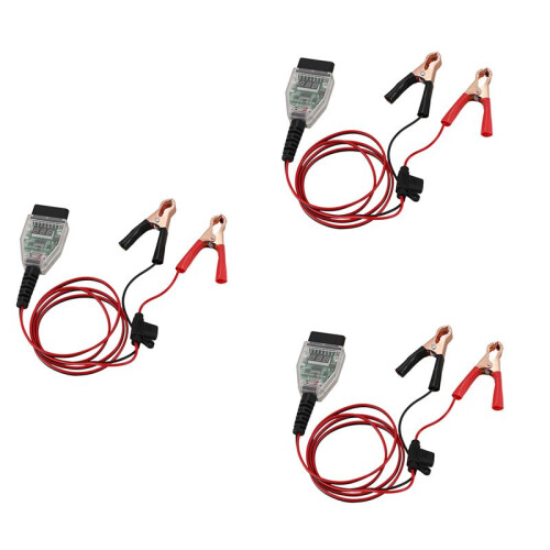 3X 5A Car Computer Memory Saver OBD2 Battery Replacement Tool Expansion Cable Clamp Digital Display