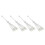 4X 5V 3-Pin Extension Cable para Computer Motherboard 1 Point 4 Hub Cable Connection Extension ARGB Splitter, Branco 1
