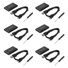 6X da MSATA un USB 3.0 SSD Custodia per Disco Rigido Esterno Custodia per Disco Rigido Adattatore per 30X50Mm 30X30Mm MSATA SSD