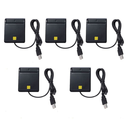 5X USB  Card Reader for Bank Card IC/ID EMV Card Reader for Windows 7 8 10 for Linux OS USB-CCID ISO 7816