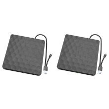 2X Externer Mobiler USB3.0-Blu-Ray-Recorder TYPE-C-DVD-Brenner, Tragbares Blu-Ray-Laufwerk, Unterstützt 3D 25G 50G für Desktop-Laptops