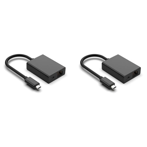 2X Micro-USB Network Card Ethernet Adapter 100M Network Card Adapter for 4K Fire TV Stick Ethernet  Router