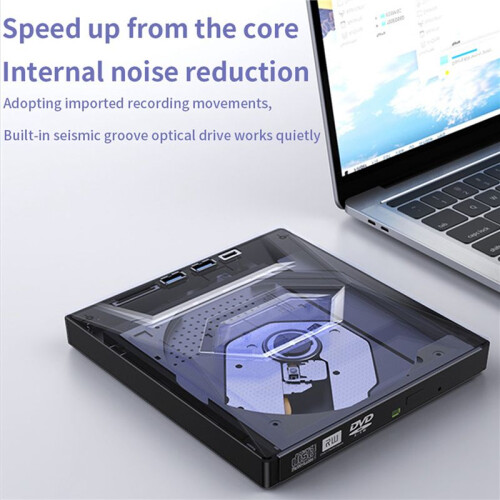 2X External DVD CD Writer Burner CD and DVD Player Type C/USB3.0 External DVD CD Drive for PC Laptop Windows 11/10/8/7 2