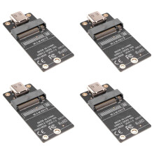 4X M.2 auf Typ-C SSD-Gehäuseadapter M2 NVME HDD-Gehäuse-Zwischenplatine JMS583-Chip 10 Gbit/S Unterstützt 2230 2242 2260 SSD