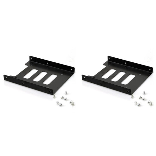 2X Harde Schijfbeugel 2,5 Tot 3,5 Harde Schijfhouder Harde Schijfbeugel Multifunctionele Solid State Drive SSD-Beugel 1