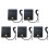 5X USB  Card Reader Atm Bank Tax Declaration Ic Card ID Card  Card Reader(Black) 1