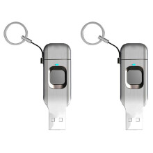 2X Fingerabdruck-Flash-Laufwerk Metall OTG Pendrive USB3.0 Typ C für Laptop Telefonsperre Thumbdrive Jump USB Disk 32G