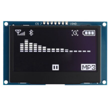 4pcs 2.42 Inch 12864 128x64 OLED Display Module IIC I2C SPI Serial LCD Screen for C51 STM32 SSD1309 (White Font)