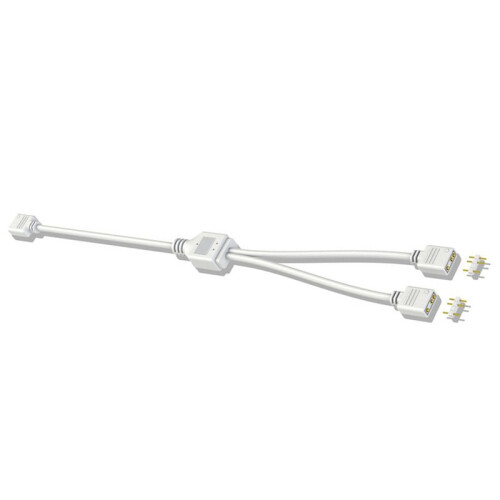 3X 5V 3-Pin Extension Cable for Computer Motherboard 1 Point 2 Hub Cable Connection Extension ARGB Splitter, White 1