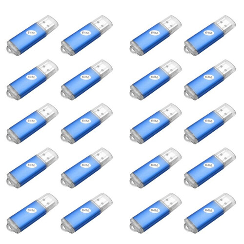 20X 64MB USB 2.0 Flash Memory Stick Thumb Drive PC LAPTOP Storage