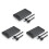 3X Caixa de Disco Rígido Cinza Transparente para Caixa Rígida Caixa de Disco Rígido de 2,5 Polegadas  para USB 3.0 Tipo-C 3.1 Caixa de Disco 1