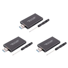 3X MSATA zu USB USB 3.0 zu MSATA SSD Gehäuse USB3.0 zu MSATA Gehäuse Festplattenadapter M2 SSD Externe HDD Box HDD Gehäuse