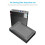 2X Caixa de HDD  para Adaptador USB 3.0 Gabinete de Disco Rígido Externo Disco SSD de 3,5 Polegadas Caixa de HDD de 10 TB para PC Lapop Plugue UE 5