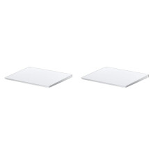 2X Trackpad  Wireless 2.4G Wired Touchpad Touch Pad Rechargeable Trackpad Mouse for Laptop PC Pad White