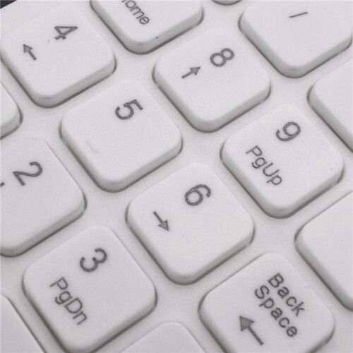 2X  USB Wired Numeric Keypad Numpad 18 Keys Digital Keyboard for Accounting Teller Laptop Windows Android (White) 1