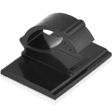 80 Pcs Cable Clips Cable Clamps Black, 30 pcs 46 x 20 x 32mm & 50 pcs 14 x 19mm