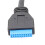 2X USB 3.0 19Pin HUB with Chip Modular Cable Design Motherboard Data Extension Cable 3