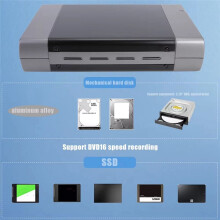 5.25in HDD SSD Enclosure Case USB3.0 to External Hard Drive Case Support DVD SSD HDD Hard Disk Box 16 Speed US Plug