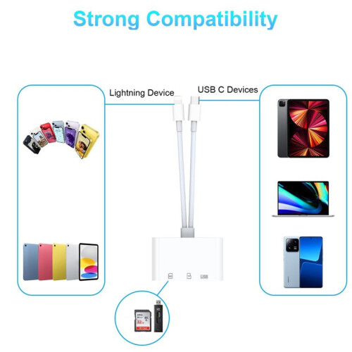 USB 3.0 for  Interface Type C  TF Card Reader Adapter for     Android Cameras Other 2