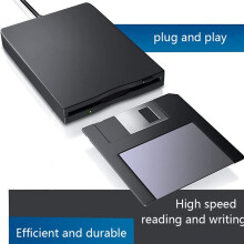 USB External Floppy Disk Reader Drive 3.5In 1.44MB FDD Diskette Drive for  Windows 10/7/8/XP/Vista PC Laptop Desktop